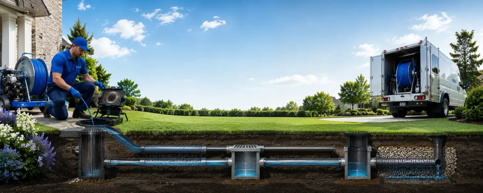 Outdoor drain cleaning information for Aldrich, MO